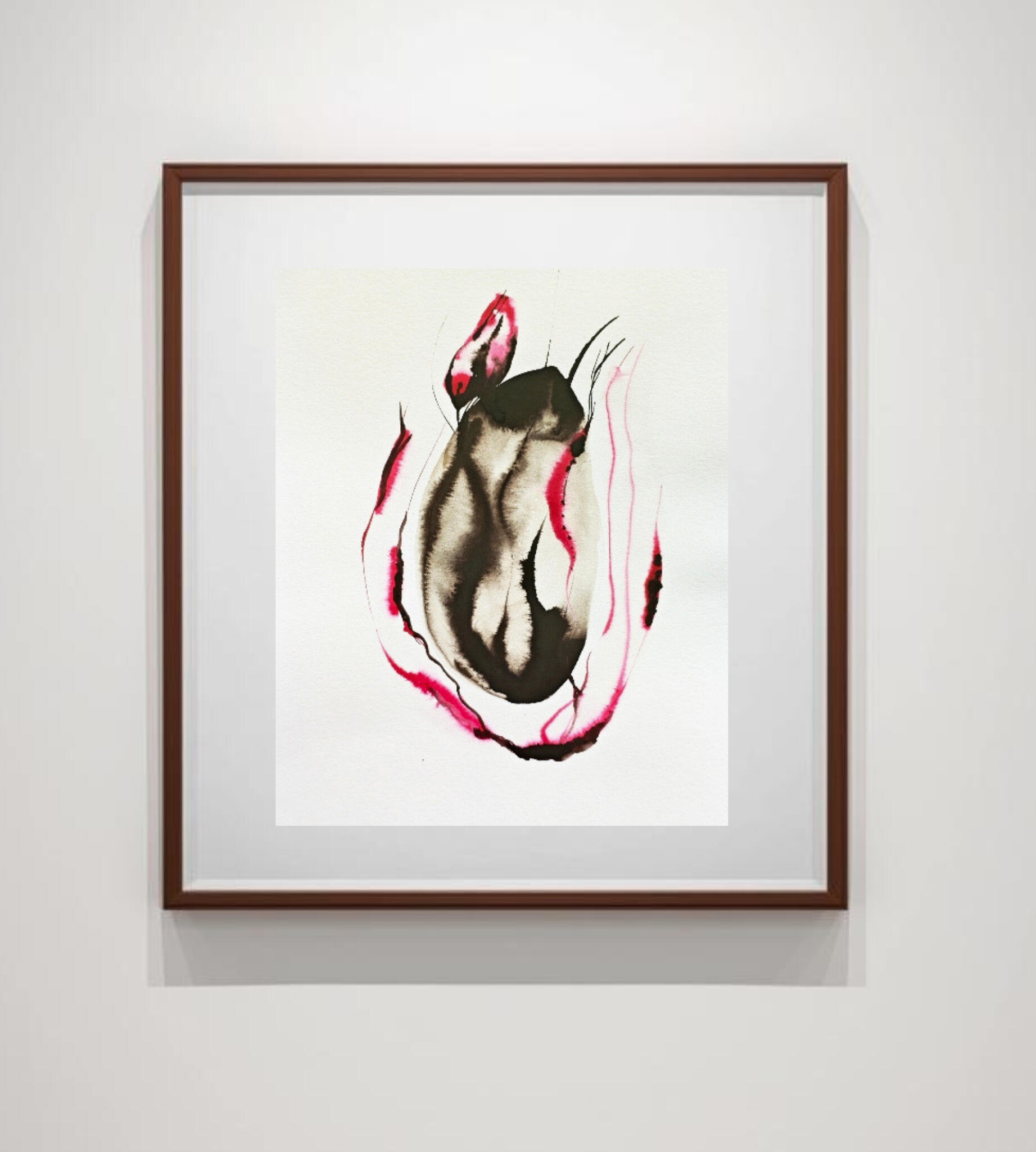 Born Magenta Collection Acrylic Ink Painting Magenta Collection Hagné